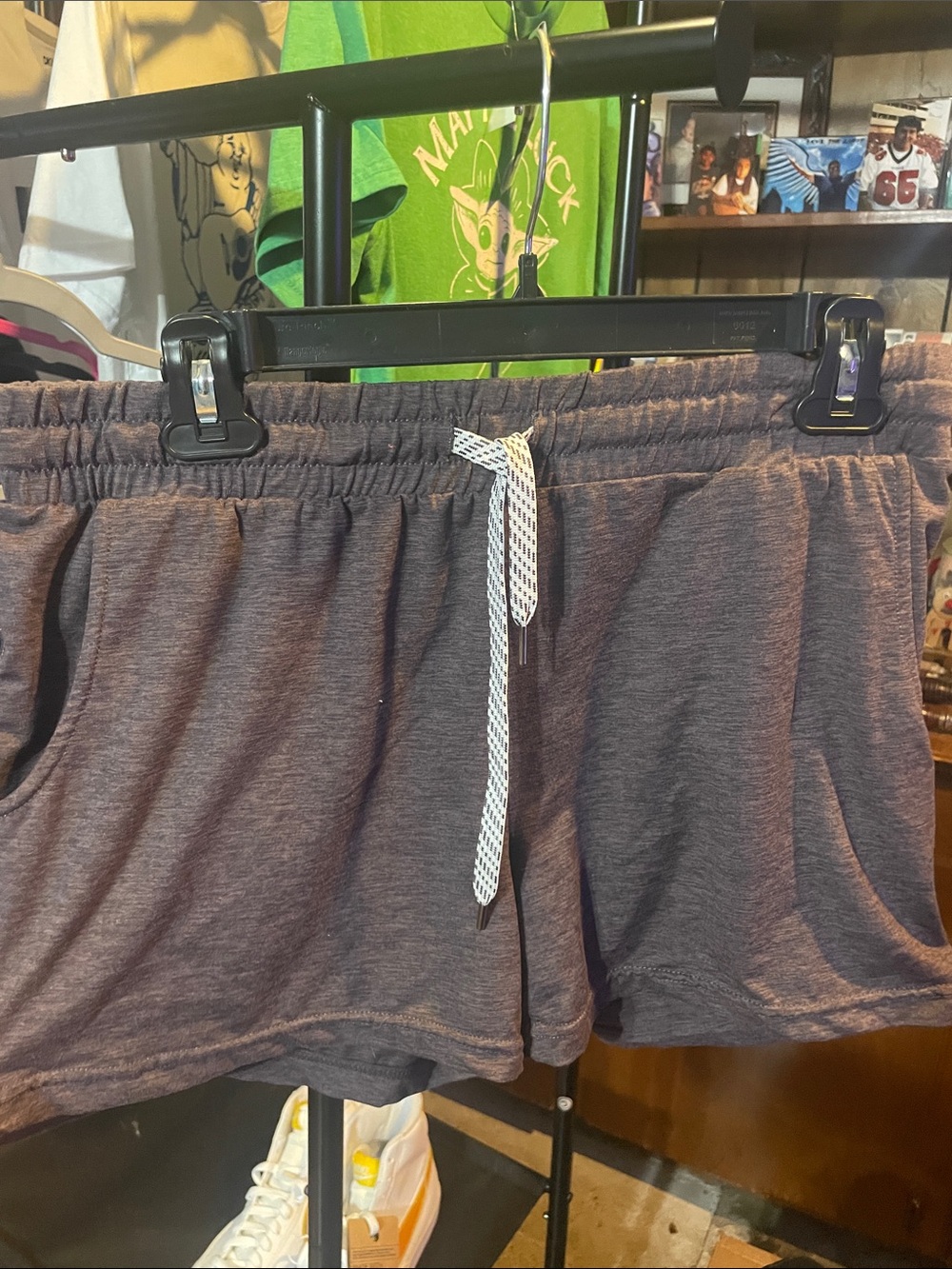 Women's Athletic Drawstring Shorts - Charcoal